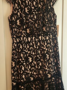 Nanette Lepore Savannah Rose Dark Navy Lace Dress, Size 10, NWT